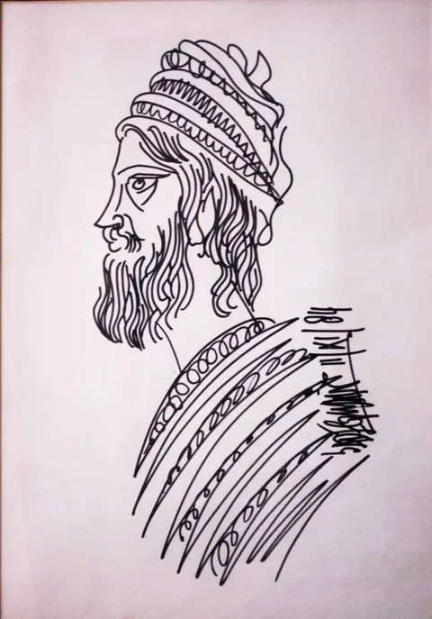 Artwork by Syed Sadequain Ahmed Naqvi