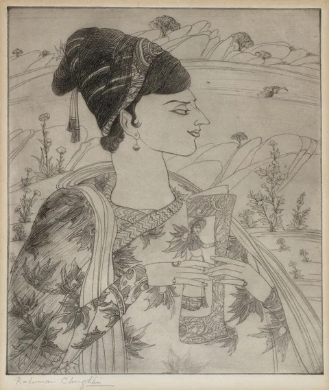 Work by Abdur Rahman Chughtai, plate 2