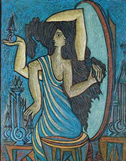 Work by Syed Sadequain Ahmed Naqvi, plate 8